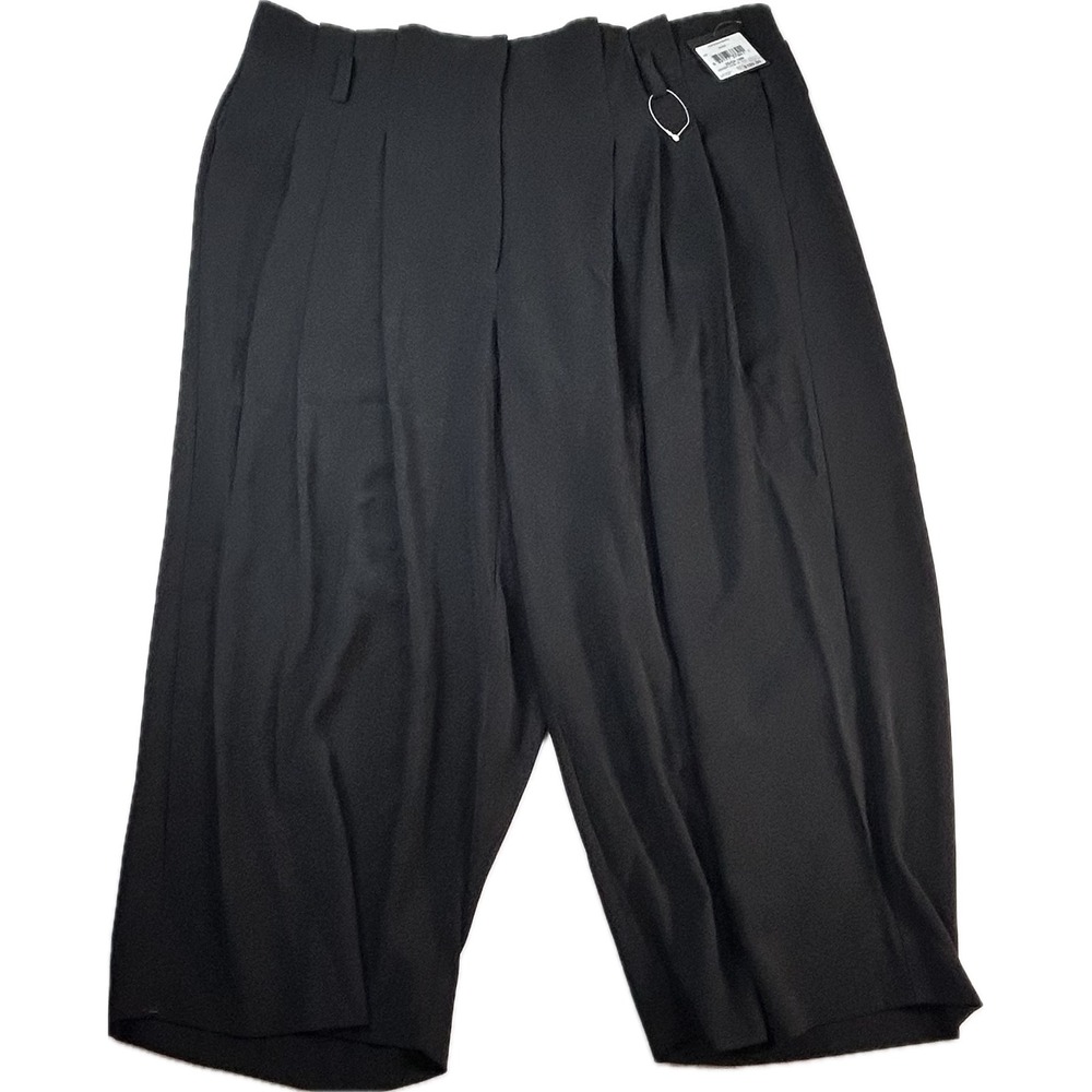 Rachel Roy Collection Black Wide Leg Culotte Pants Plus Size 18W